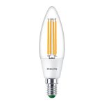 Philips MASTER LED Candela Ultra Efficient E14 Candela Chiara 2.3W 485lm - 840 Bianco Freddo | Sostitutiva 40W