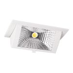 Downlight LED Wallwasher Wally Medio Bianca 27W 3850lm 78x100D - 840 Bianco Freddo - 238x145mm