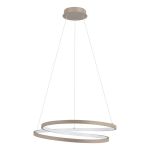 Eglo Luce Pendente Ruotale Acciaio Sabbioso 36W 4500lm - 830 Luce Calda - 