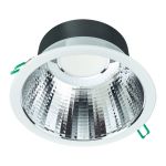 Philips Downlight LED Coreline DN142B Aluminium Bianca 9.8W 1200lm 60D - 840 Bianco Freddo | Ritaglio 155mm - IP20 - UGR<19