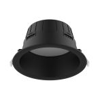 Noxion Downlight LED Hera Profondo Incasso Nero 21W 2400lm 100D - 827-830-840 CCT | 226mm - Ritaglio 200mm