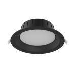 Noxion Downlight LED Hera Medio Incasso Nero 15W 1500lm 80D - 827-830-840 CCT | 176mm - Ritaglio 150mm