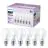Confezione Multipack 6x Philips Bulbo LED E27 Pera Ghiaccio 8W 806lm - 827 Bianco Molto Caldo
