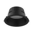 Noxion Downlight LED Hera Profondo Incasso Nero 9W 900lm 80D - 827-830-840 CCT | 146mm - Ritaglio 120mm
