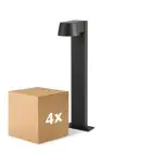 Confezione Multipack 4x D'Lite Lampada a piedistallo Lira Nero 7W 600lm 830 Luce Calda -  | IP54