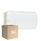 Confezione Multipack 5x Philips LED Sicurezza Ledinaire WL055V Bianca 6W 600lm - 830 Luce Calda -  | 374x150mm - IP65 - Sensore Di Movimento