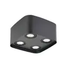 Eglo Soffitto Faretti Arenzano Acciaio Nero 18.8W 1380lm - 830 Luce Calda -  | Dimmerabile - Adatto per GU10