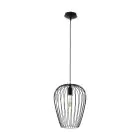 Eglo Luce Pendente Newtown Acciaio Nero | IP20 - Adatto per 1x E27 