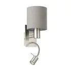 Eglo Luce Da Parete Pasteri Acciaio Nichel Satinato 40 | IP20 - Incl. Faretti e Escl. 1x E27
